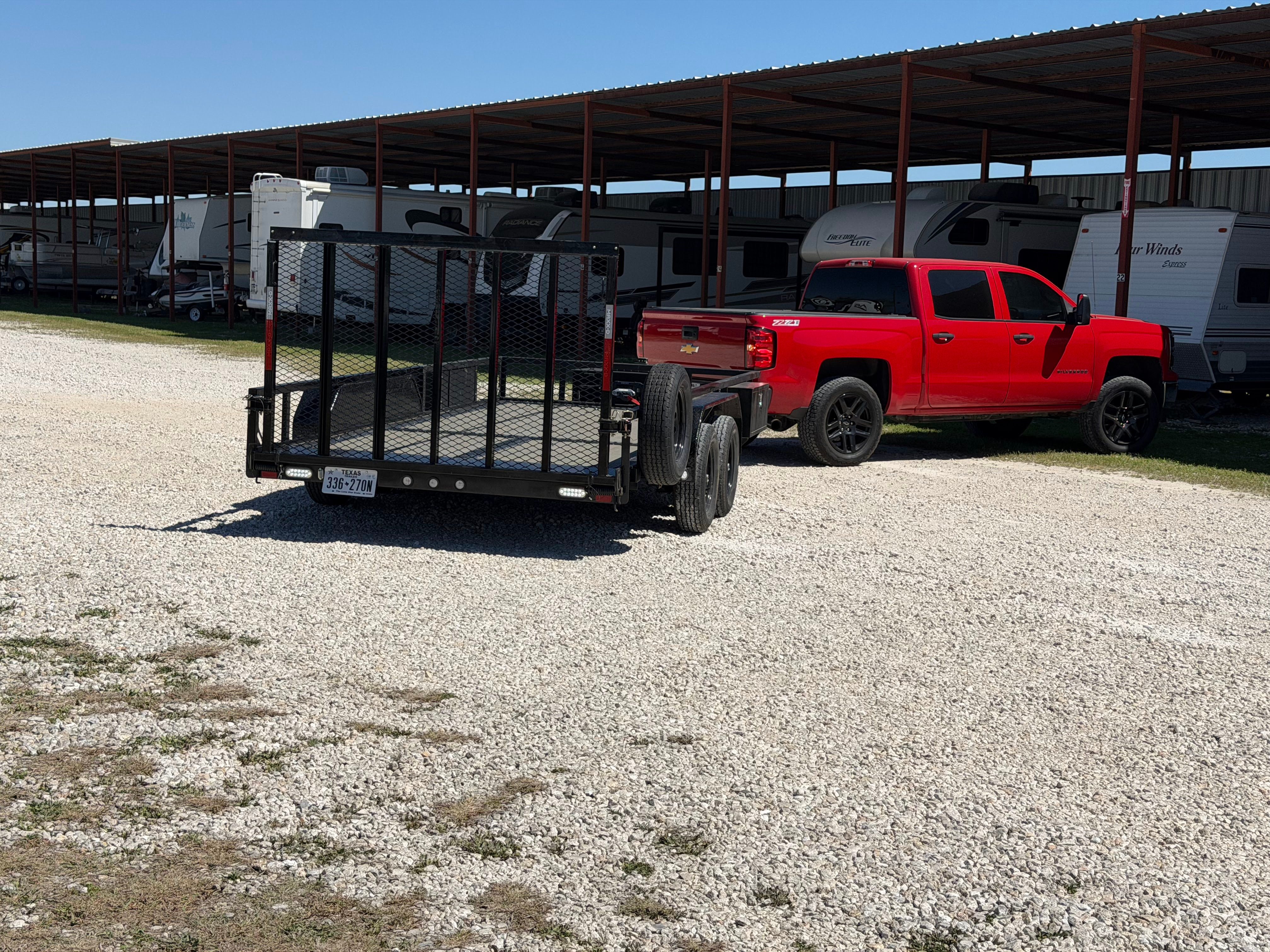 Affordable utility trailer starting at $75 daily